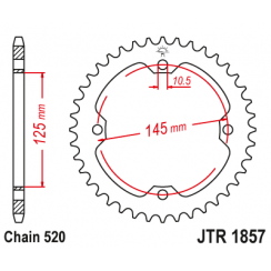 Звезда цепного привода JT JTR1857.45