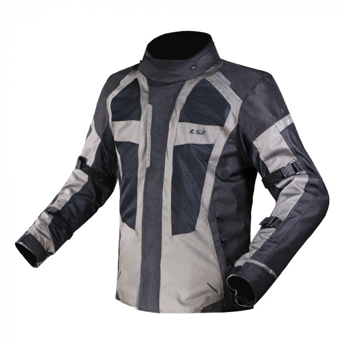 Мотокуртка мужская LS2 SCOUT MAN JACKET, черно-темно-серый, размер M