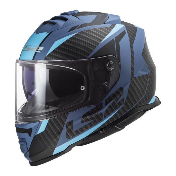 Мотошлем LS2 FF800 STORM II RACER, матовый синий, размер 2XL
