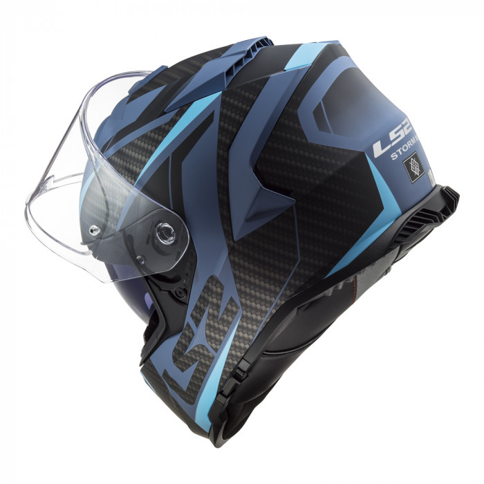 Мотошлем LS2 FF800 STORM II RACER, матовый синий, размер 2XL