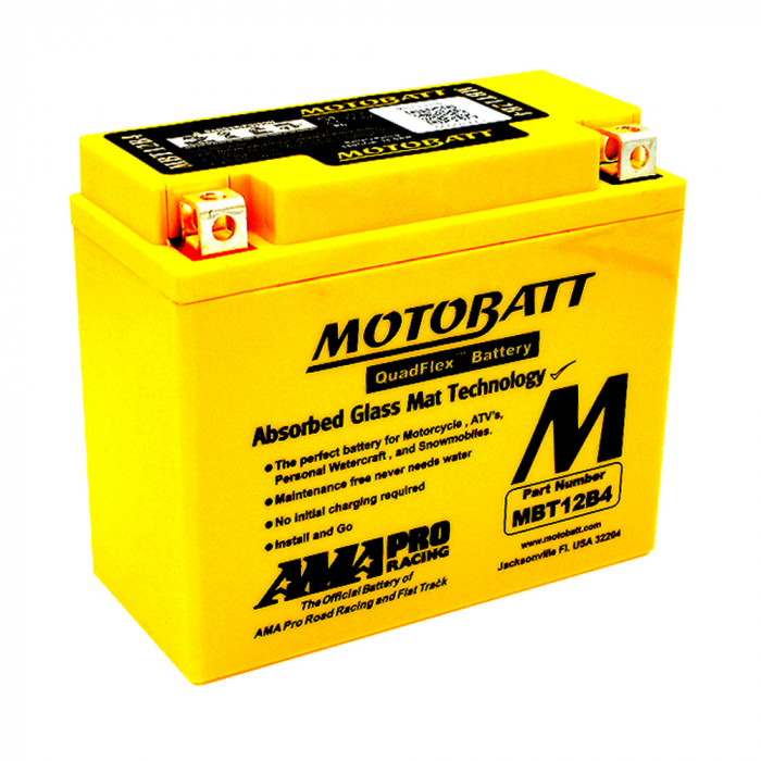 Аккумулятор Motobatt YT12B-BS, YT12B-4