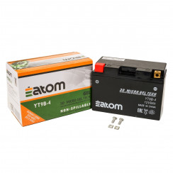 Мото аккумулятор ATOM YT9B-BS (YT9B-4) GEL гелевый