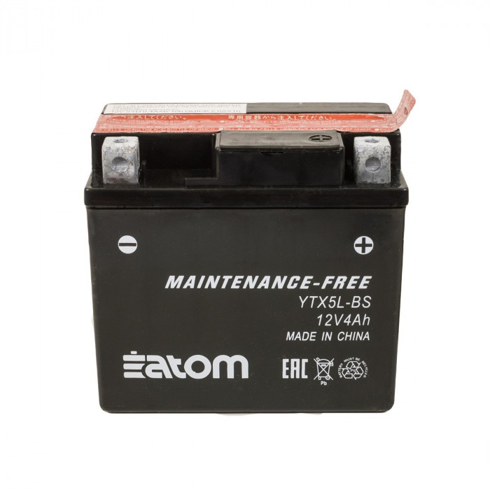 Мото аккумулятор ATOM YTX5L-BS MF