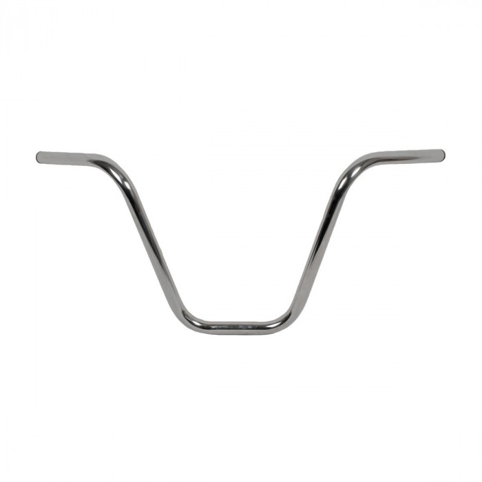 Руль универсальный стальной EMGO 14“ Ape Hanger, цвет Хром