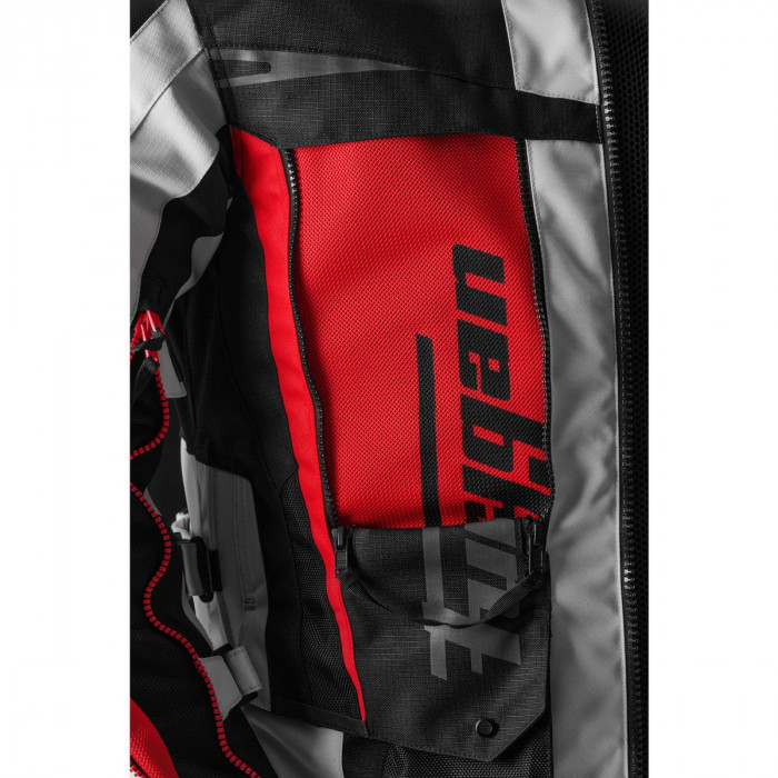 Мотокуртка Furygan MONTROC KEVLAR PRIMALOFT 3in1 текстиль, цвет Черный/Белый/Красный, Размер S