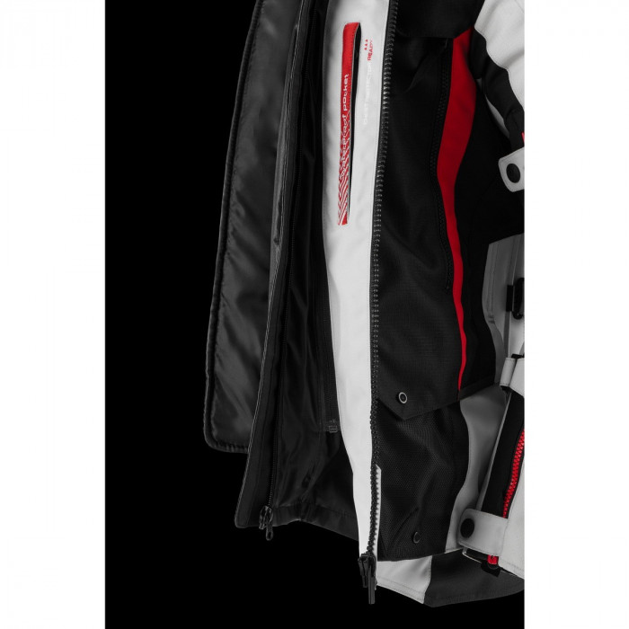 Мотокуртка Furygan MONTROC KEVLAR PRIMALOFT 3in1 текстиль, цвет Черный/Белый/Красный, Размер S
