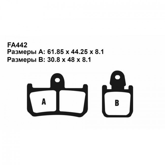 Тормозные колодки синтетические PL442 Sintered