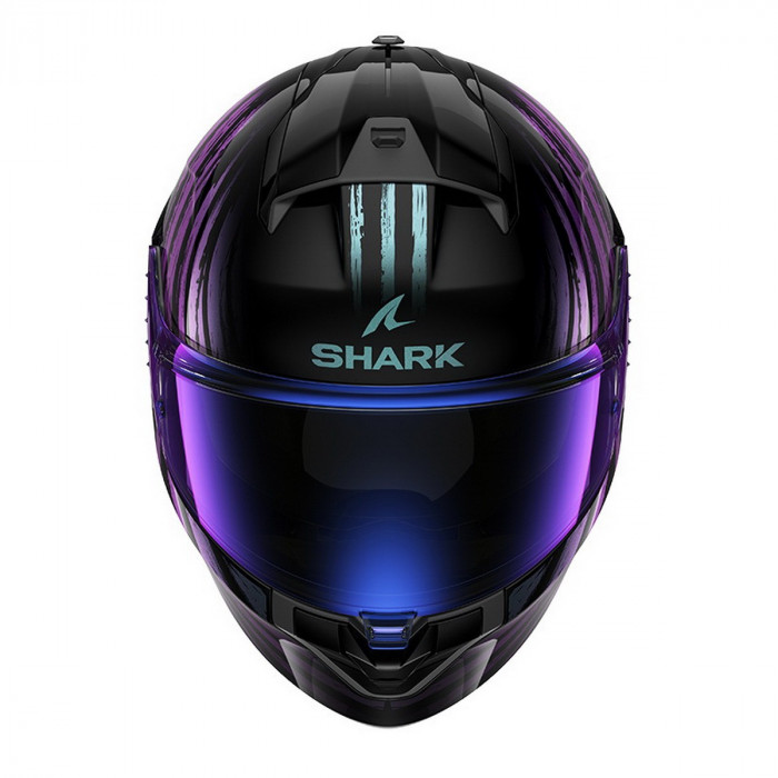 Мотошлем SHARK RIDILL 2 ASSYA, цвет Черный/Фиолетовый, Размер L