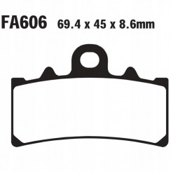 Тормозные колодки органические EBC FA606