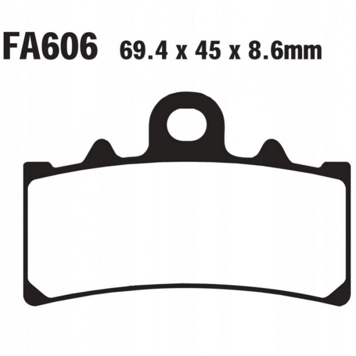 Тормозные колодки органические EBC FA606