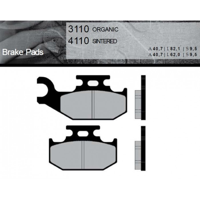 Тормозные колодки Brenta FT 3110 Organic