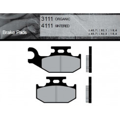 Тормозные колодки Brenta FT 3111 Organic