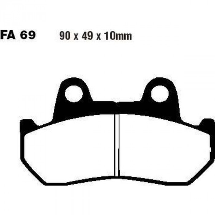 Тормозные колодки EBC FA069HH DOUBLE H Sintered