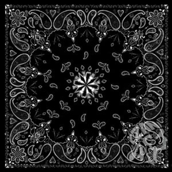 Бандана ZAN Black Paisley, цвет Черный