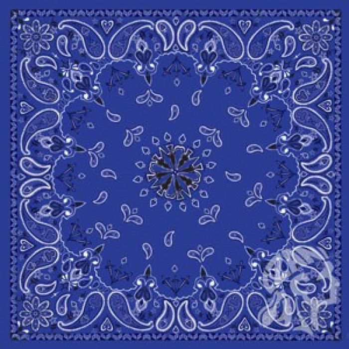Бандана ZAN Black Paisley, цвет Синий