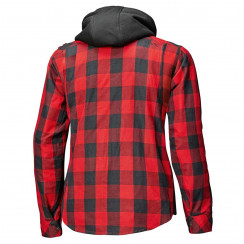 Моторубашка HELD Lumberjack II текстиль, цвет Черный/Красный