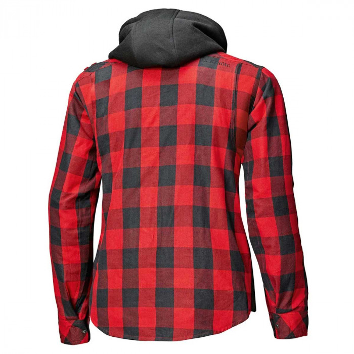 Моторубашка HELD Lumberjack II текстиль, цвет Черный/Красный, Размер XL