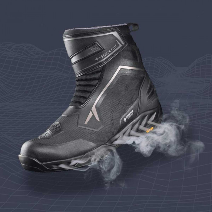 Мотоботы HELD Ventuma Surround GTX Gore-tex, цвет Черный, Размер 43