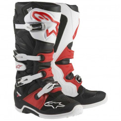Мотоботы Alpinestars TECH 7, темно-серо-светло-серо-красный, размер 10