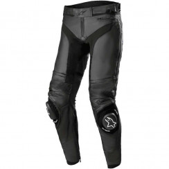Мотобрюки кожаные Alpinestars Short Missile v3 LEATHER PANTS, черный