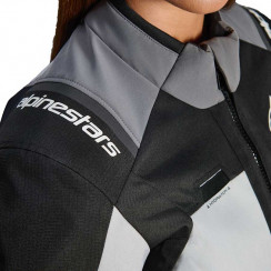 Мотокуртка женская Alpinestars Andes v4 Drystar Woman Jacket, серо-красный