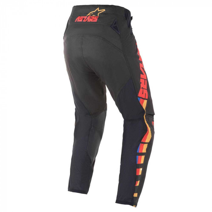 Мотобрюки кроссовые Alpinestars TECHSTAR VENOM PANTS, черно-красно-оранжевый