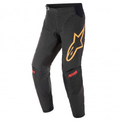 Мотобрюки кроссовые Alpinestars TECHSTAR VENOM PANTS, черно-красно-оранжевый