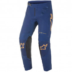 Мотобрюки кроссовые Alpinestars SUPERTECH FOSTER PANTS, морской-оранжевый