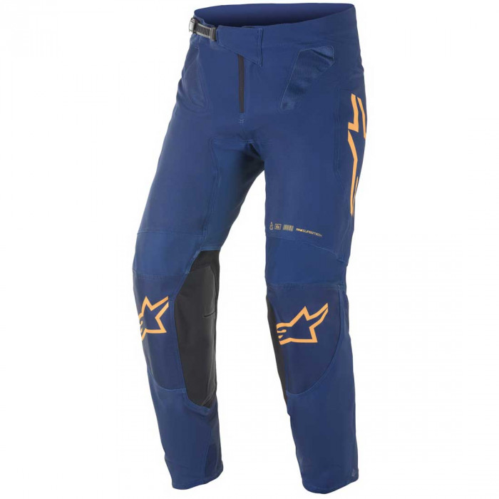 Мотобрюки кроссовые Alpinestars SUPERTECH FOSTER PANTS, морской-оранжевый