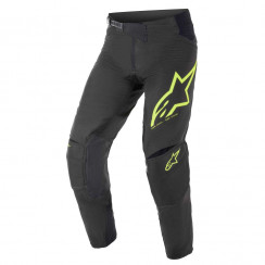 Мотобрюки кроссовые Alpinestars TECHSTAR FACTORY PANTS, черно-желтый
