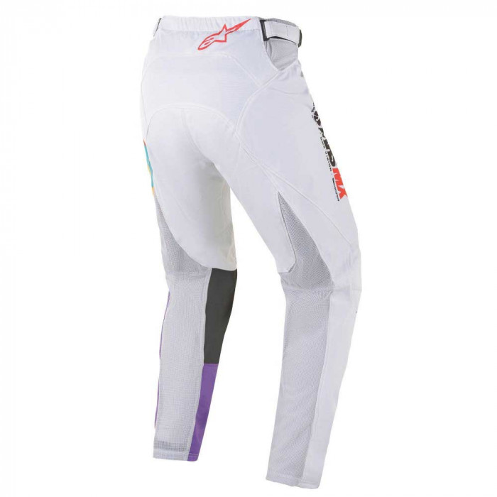 Мотобрюки кроссовые Alpinestars RACER FLAGSHIP PANTS, белый-многоцветный