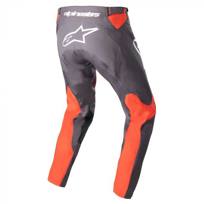 Мотобрюки кроссовые Alpinestars RACER HOEN PANT, серо-ярко оранжевый