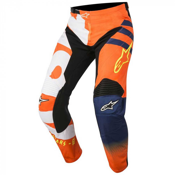 Мотобрюки кроссовые Alpinestars RACER BRAAP PANTS, оранжево-темно-серый