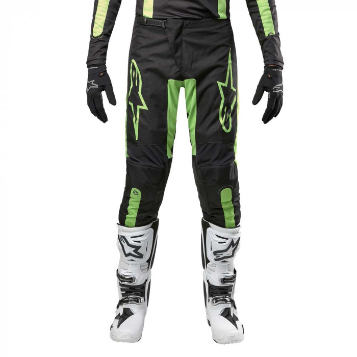 Мотобрюки кроссовые Alpinestars Fluid Lurv, черно-желтый