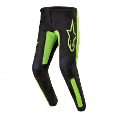Мотобрюки кроссовые Alpinestars Fluid Lurv, черно-желтый