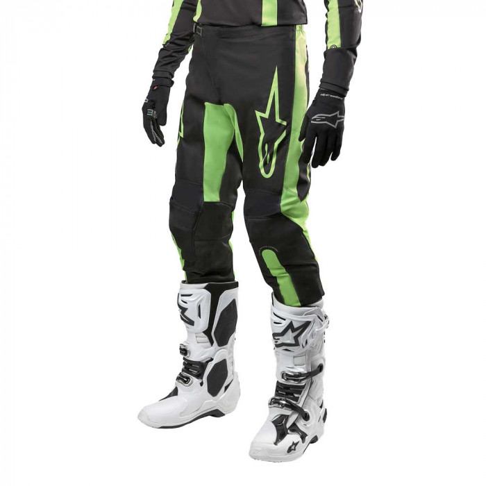 Мотобрюки кроссовые Alpinestars Fluid Lurv, черно-желтый