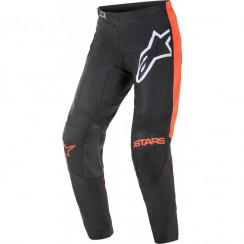 Мотобрюки кроссовые Alpinestars FLUID TRIPPLE PANTS, черно-оранжевый