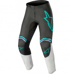 Мотобрюки кроссовые Alpinestars FLUID SPEED PANTS, антрацит-светло-серый-голубой