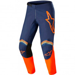 Мотобрюки кроссовые Alpinestars FLUID SPEED PANTS, темно-синий-оранжевый
