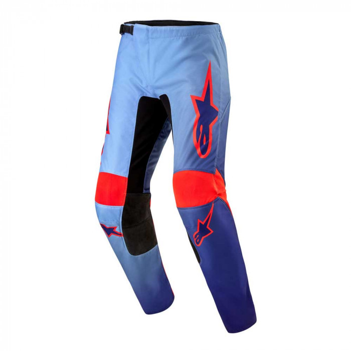Мотобрюки кроссовые Alpinestars Fluid Lucent, Сине-оранжевый