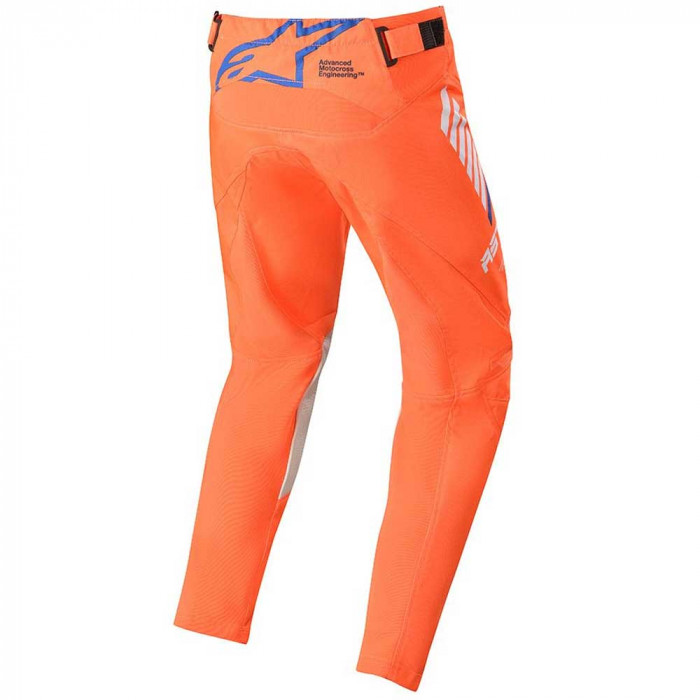 Мотобрюки кроссовые детские Alpinestars YOUTH RACER TECH PANTS, оранжево-бело-синий