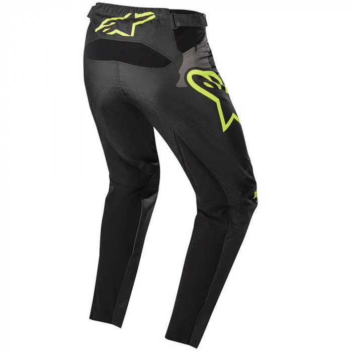 Мотобрюки кроссовые детские Alpinestars YOUTH RACER TACTICAL PANTS, черно-серо-камуфляжно-желтый