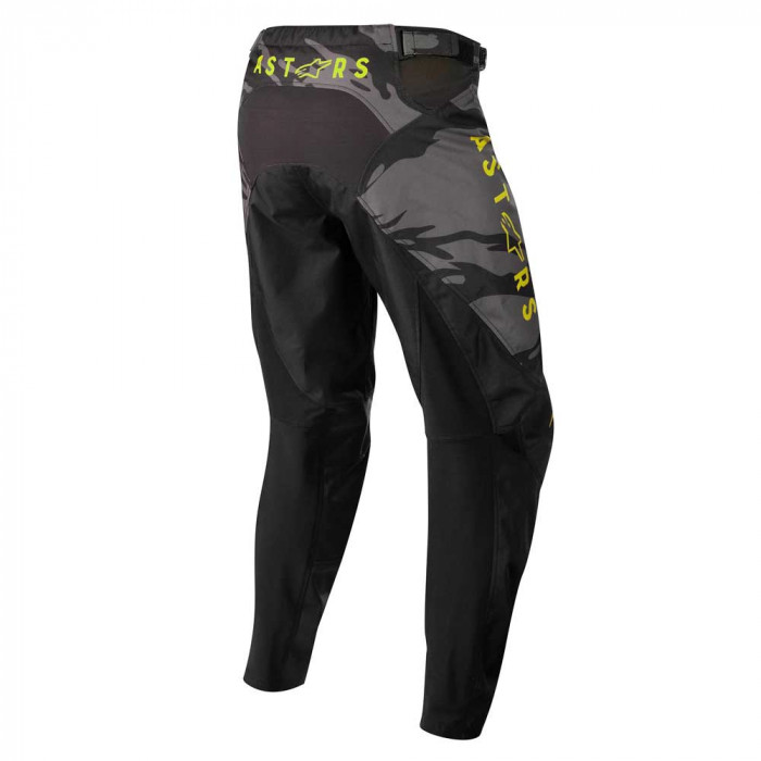 Мотобрюки кроссовые детские Alpinestars YOUTH RACER TACTICAL PANTS, черно-серо-камуфляжно-желтый