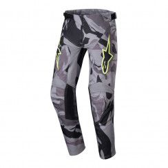 Мотобрюки кроссовые Alpinestars Youth Racer Tactical, серо-камуфляжный
