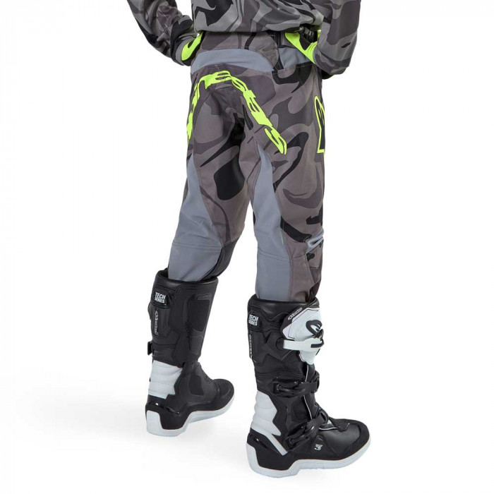 Мотобрюки кроссовые Alpinestars Youth Racer Tactical, серо-камуфляжный