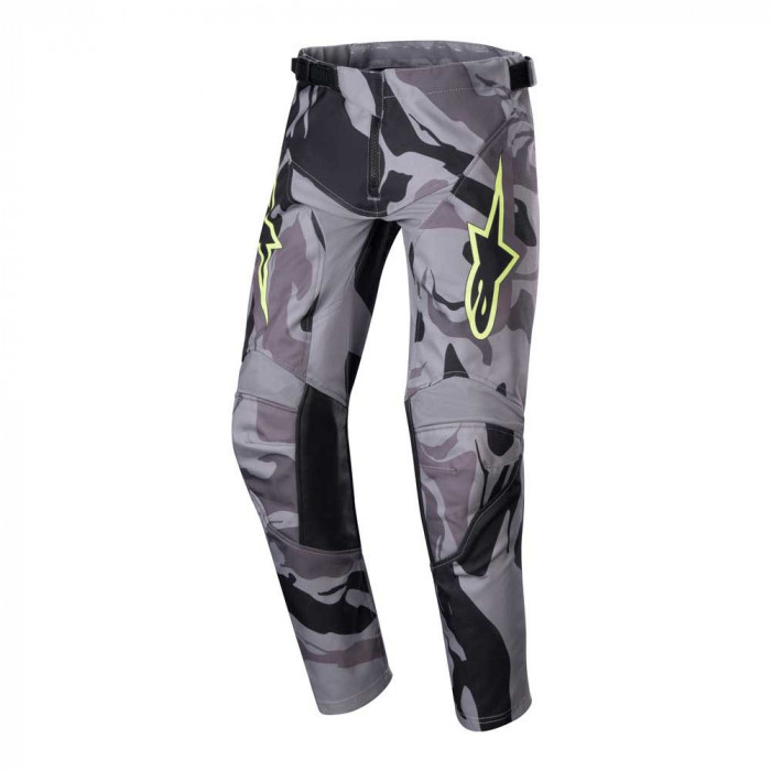 Мотобрюки кроссовые Alpinestars Youth Racer Tactical, серо-камуфляжный