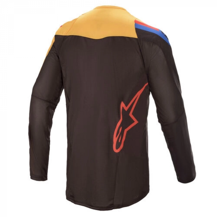 Джерси Alpinestars TECHSTAR VENOM JERSEY, Черно-красно-оранжевый, размер M