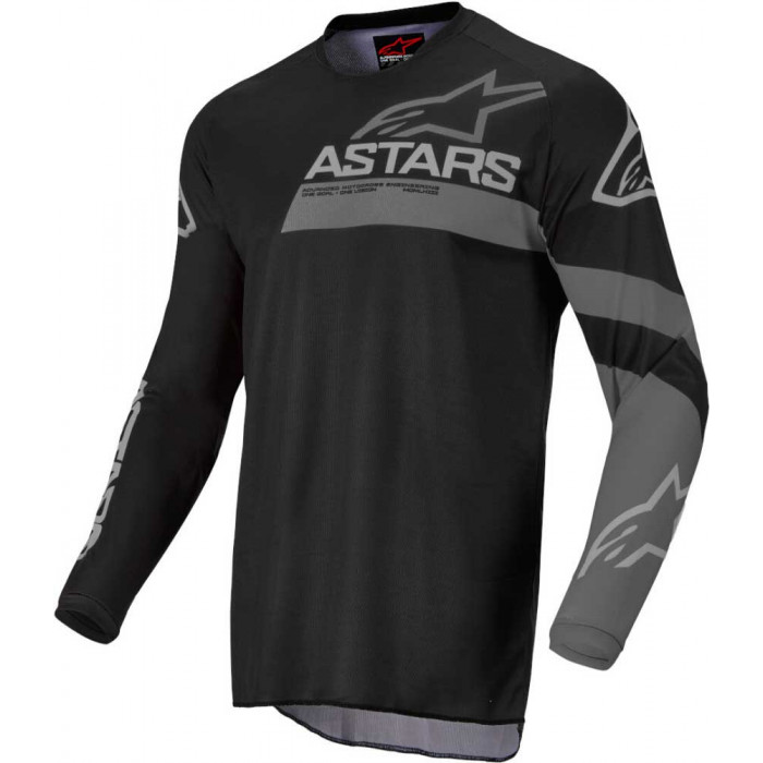 Джерси детская Alpinestars YOUTH RACER GRAPHITE JERSEY, черно-темно-серый, размер L
