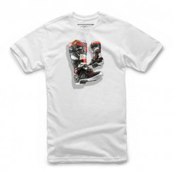 Футболка детская Alpinestars JUVY TECH 7 BOOT TEE, белый, размер 4