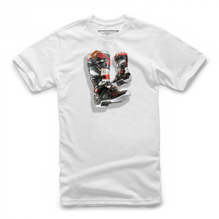 Футболка детская Alpinestars JUVY TECH 7 BOOT TEE, белый, размер 4